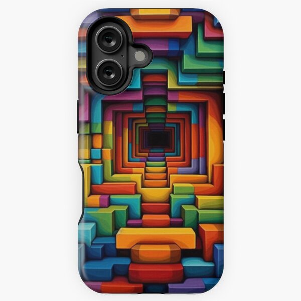 Aperçu de l'œuvre Trou de ver arc-en-ciel 3D d'illusion d'optique créée et vendue par SweetWhiskers.
