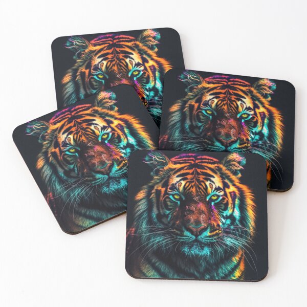 Item preview,   Jaguar Bear Lion Tiger Futuristic Neon Collection designed and sold by BrandonArtWorld.