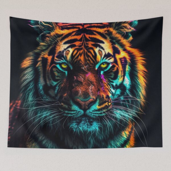 Item preview,   Jaguar Bear Lion Tiger Futuristic Neon Collection designed and sold by BrandonArtWorld.