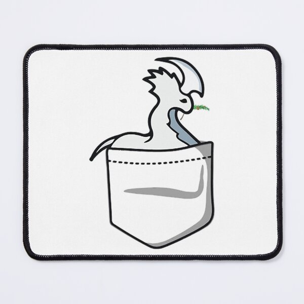 Item preview, Rimworld Gaming Pocket Tee Thrumbo chewing pine tree branch funny meme indie online video game HD HI designed and sold by gabrielhollandg.
