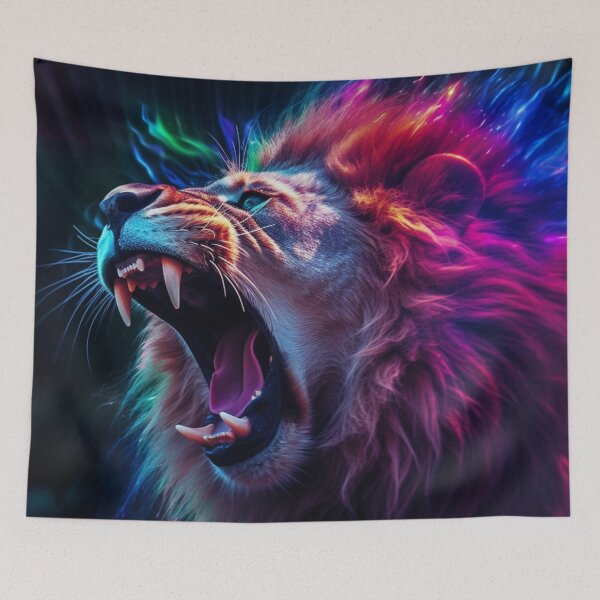 Item preview,  Jaguar Bear Lion Tiger Futuristic Neon Collection designed and sold by BrandonArtWorld.