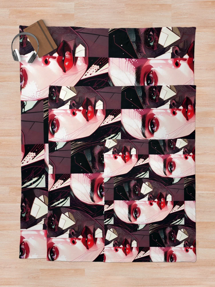 Thumbnail 5 of 6, Throw Blanket, Two Face designed and sold by CraftStudioLab.