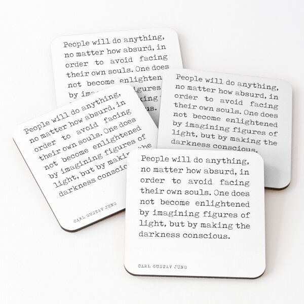 Item preview, Making the darkness conscious - Carl Gustav Jung Quote - Literature - Typewriter Print designed and sold by Studio Grafiikka.