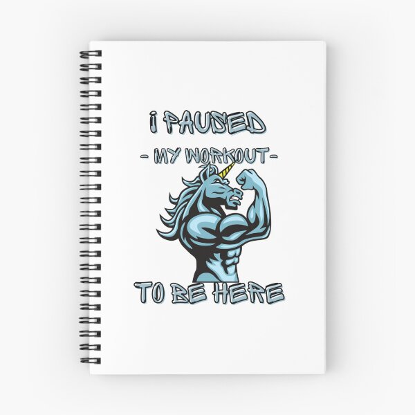 Item preview, I Paused My Workout To Be Here , muscular angry unicorn- gym bodybuilding workout    designed and sold by Billacookiex.