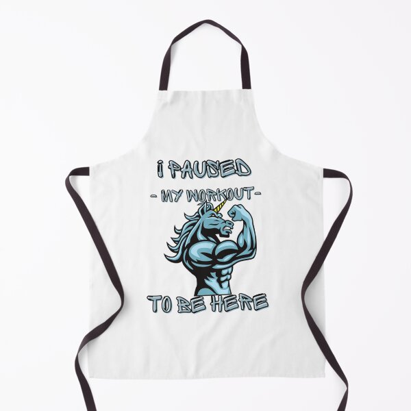 Item preview, I Paused My Workout To Be Here , muscular angry unicorn- gym bodybuilding workout    designed and sold by Billacookiex.
