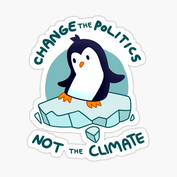 Climate Penguin Sticker