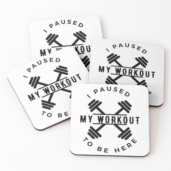 Item preview, I Paused My Workout To Be Here - gym bodybuilding workout      designed and sold by Billacookiex.