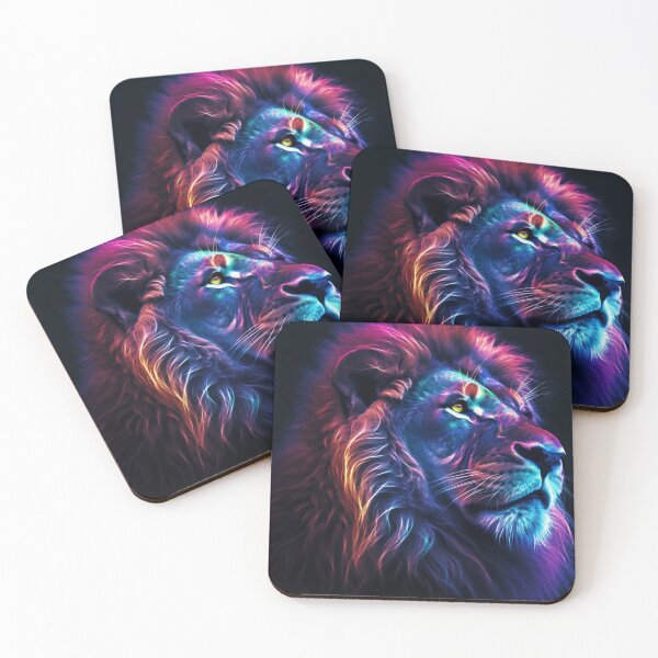 Item preview, Jaguar Bear Lion Tiger Futuristic Neon Collection designed and sold by BrandonArtWorld.