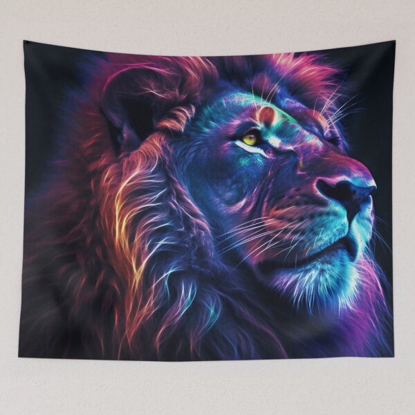 Item preview, Jaguar Bear Lion Tiger Futuristic Neon Collection designed and sold by BrandonArtWorld.