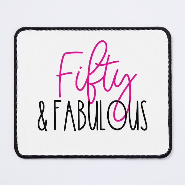 Item preview, Fifty and Fabulous 50th Birthday Text designed and sold by sweetbelle.
