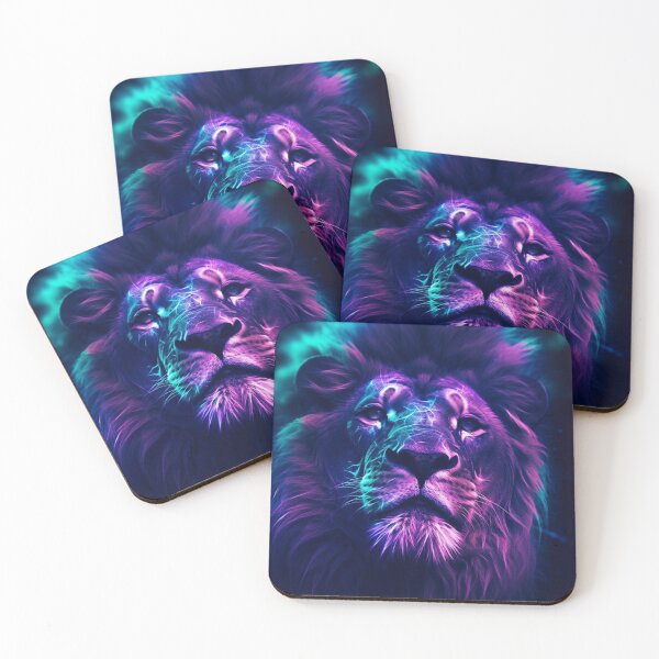 Item preview, Jaguar Bear Lion Tiger Futuristic Neon Collection designed and sold by BrandonArtWorld.