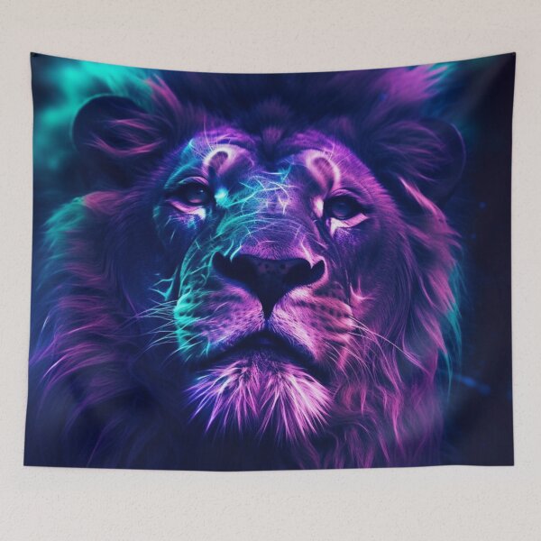 Item preview, Jaguar Bear Lion Tiger Futuristic Neon Collection designed and sold by BrandonArtWorld.