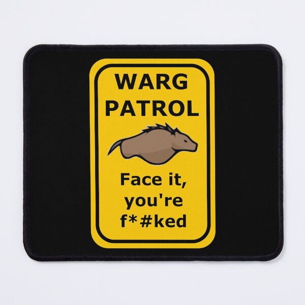 Item preview, Rimworld Warg Patrol Warning Sign136 designed and sold by ethelbertadamse.