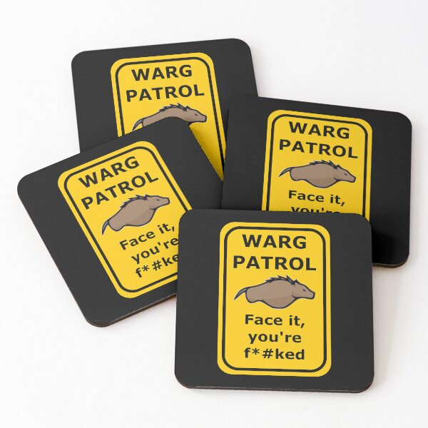 Item preview, Rimworld Warg Patrol Warning Sign136 designed and sold by ethelbertadamse.