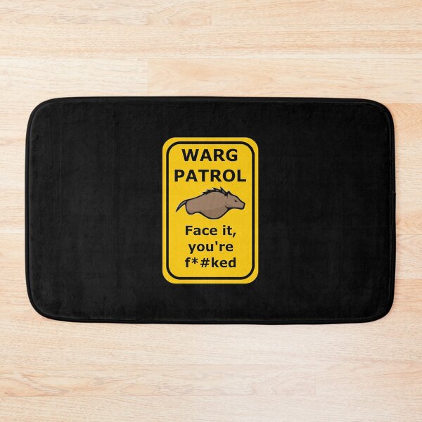 Item preview, Rimworld Warg Patrol Warning Sign136 designed and sold by ethelbertadamse.