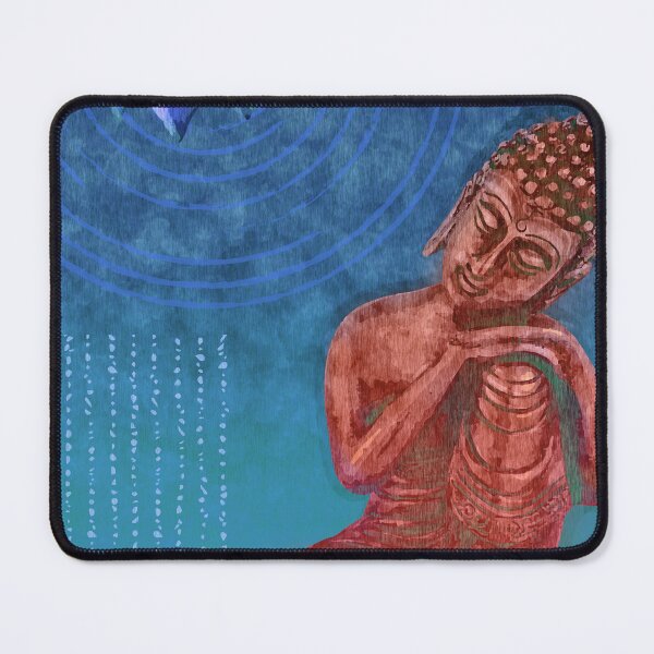 Item preview, Leaning Buddha - Reclining Buddha 01 - Blue designed and sold by Studio Grafiikka.