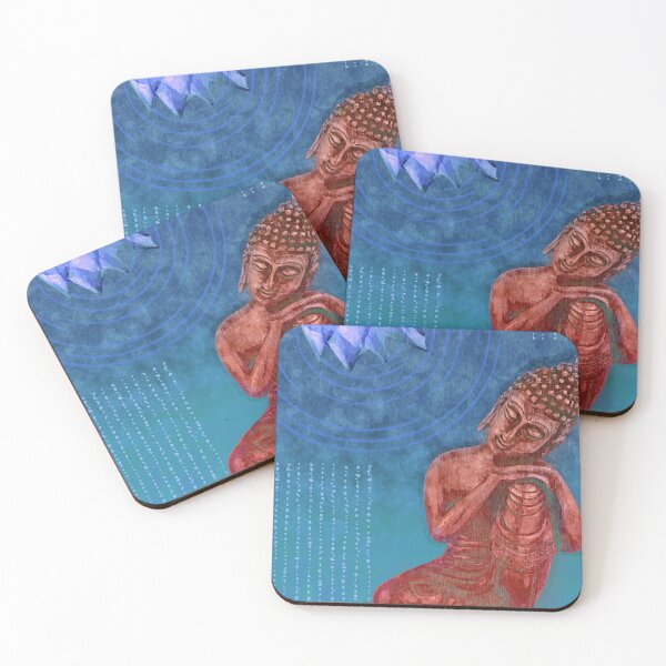 Item preview, Leaning Buddha - Reclining Buddha 01 - Blue designed and sold by Studio Grafiikka.