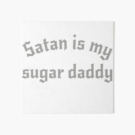 Satan Is My Sugar Daddy Throw Pillow - Satanic Cushion Goth Decor