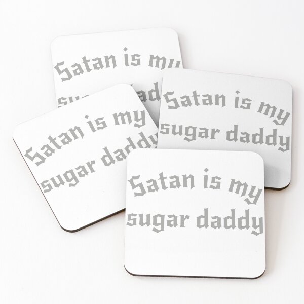 Item preview, Satan Is My Sugar Daddy Girls funny Witchcraft Edgy Trendy Goth Grunge Aesthetic Alternative designed and sold by TonySpencer.