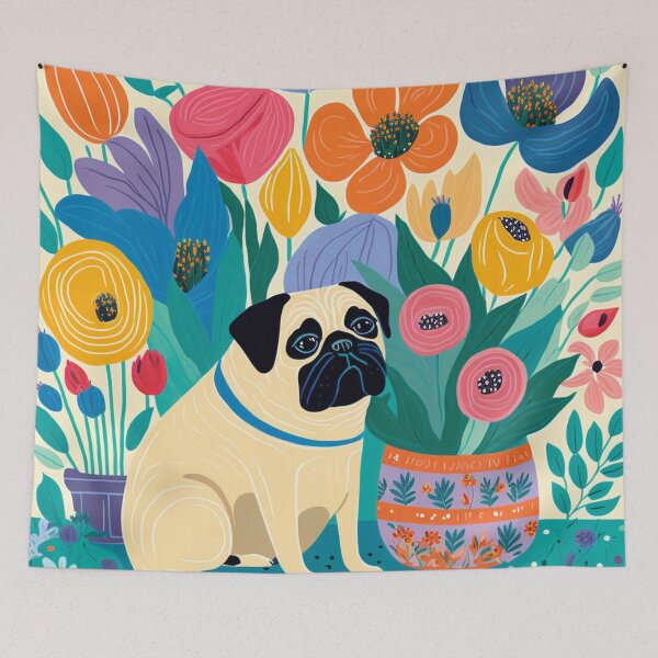 Item preview, Spring Pug designed and sold by RoseAesthetic.