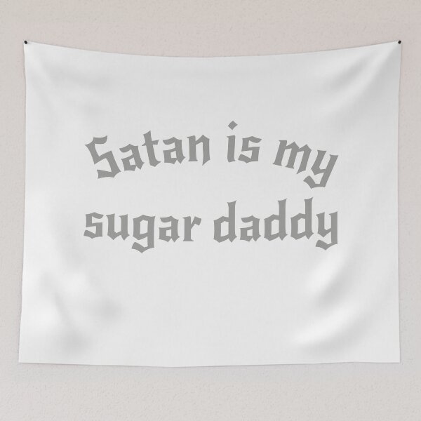 Item preview, Satan Is My Sugar Daddy Girls funny Witchcraft Edgy Trendy Goth Grunge Aesthetic Alternative designed and sold by TonySpencer.