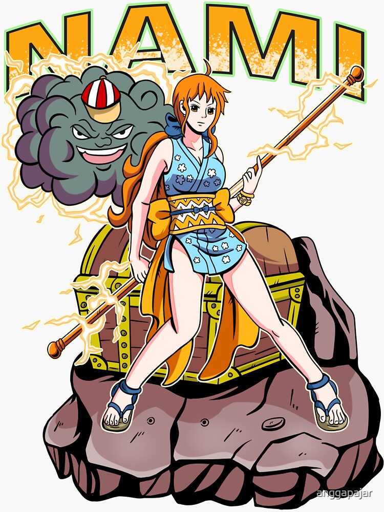 Nami and Zeus - One Piece | Sticker