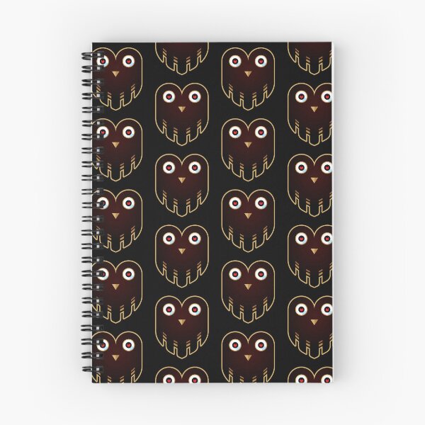 Item preview, Black Owl Face Curious Look designed and sold by Wiggly Lines.