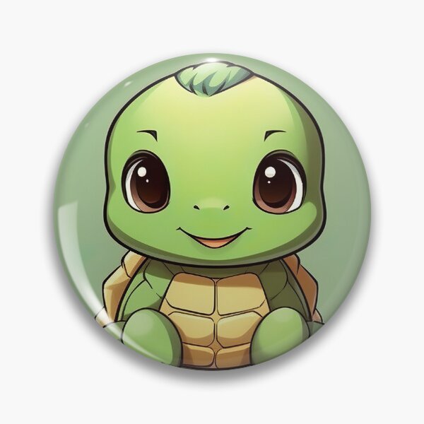 Artikelvorschau, Charming Little Green Turtle - Delightful Cuteness and Endearing Nature entworfen und verkauft von Neuronexia.