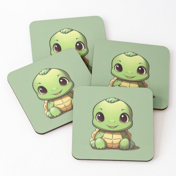 Item preview, Charming Little Green Turtle - Delightful Cuteness and Endearing Nature designed and sold by Neuronexia.