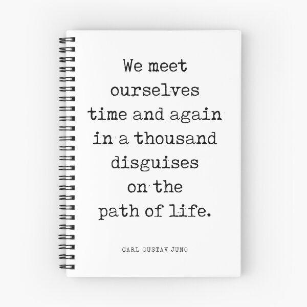 Item preview, We meet ourselves - Carl Gustav Jung Quote - Literature - Typewriter Print designed and sold by Studio Grafiikka.