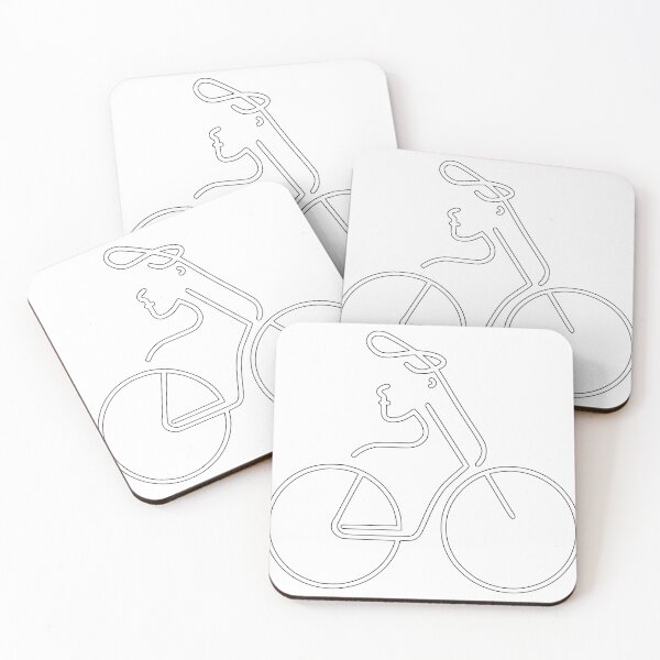 Artikelvorschau, white bicycle logo art - Different logo size, position, color? Email me - entworfen und verkauft von Picture-Art.