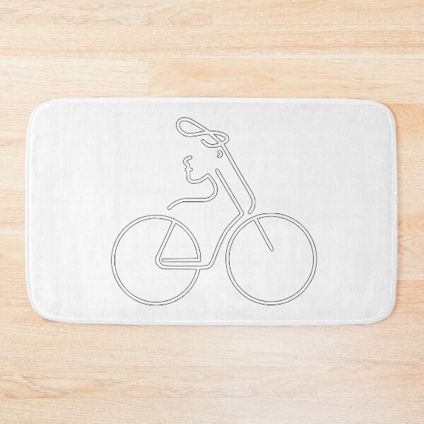 Item preview, white bicycle logo art - Different logo size, position, color? Email me -  designed and sold by Picture-Art.