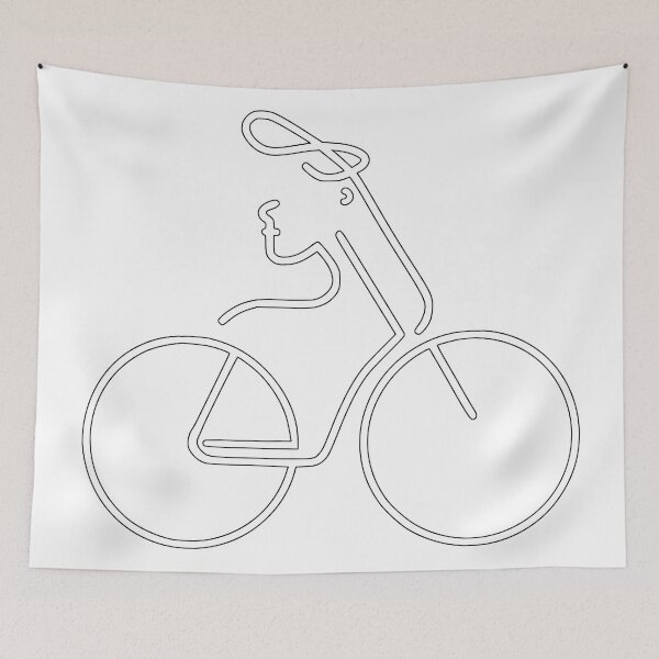 Item preview, white bicycle logo art - Different logo size, position, color? Email me -  designed and sold by Picture-Art.