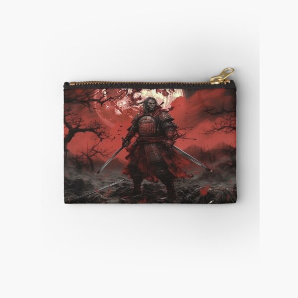 Item preview,  "Red Moon over the Battlefield: A Samurai at the Twilight of Battle" designed and sold by Anthonny Barlan.