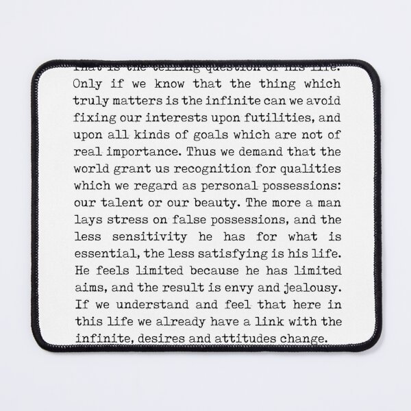 Item preview, Man's relation to the infinite - Carl Gustav Jung Quote - Literature - Typewriter Print designed and sold by Studio Grafiikka.