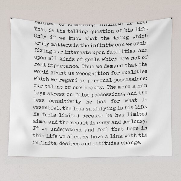 Item preview, Man's relation to the infinite - Carl Gustav Jung Quote - Literature - Typewriter Print designed and sold by Studio Grafiikka.