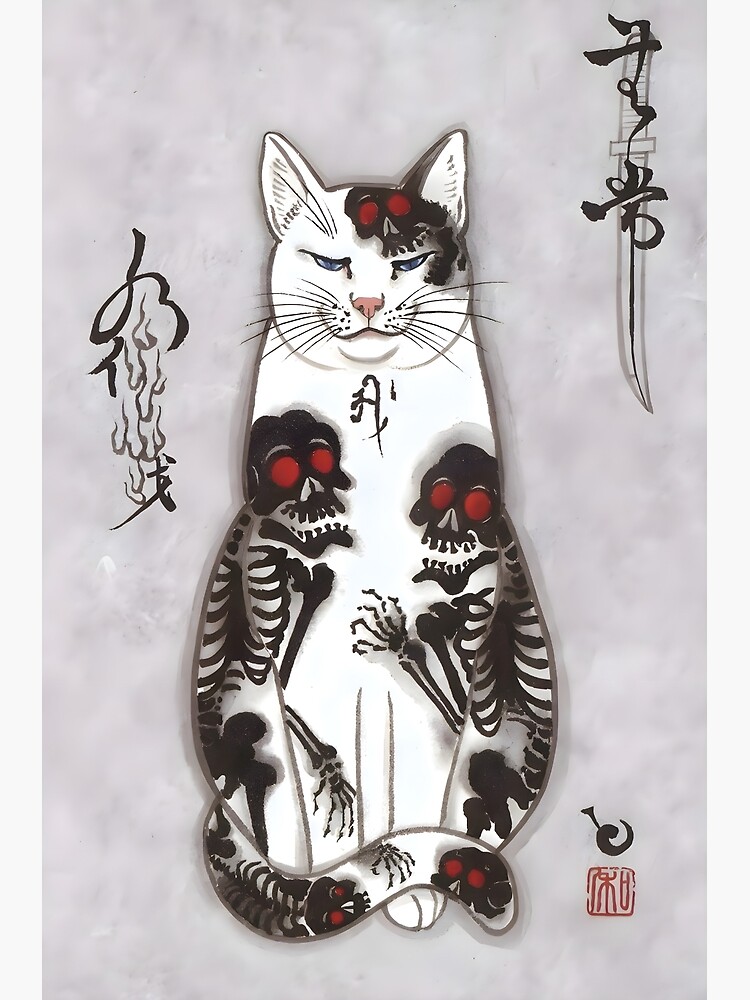 Tattoo Skeleton Cat - chachay.art by Chachayart on DeviantArt