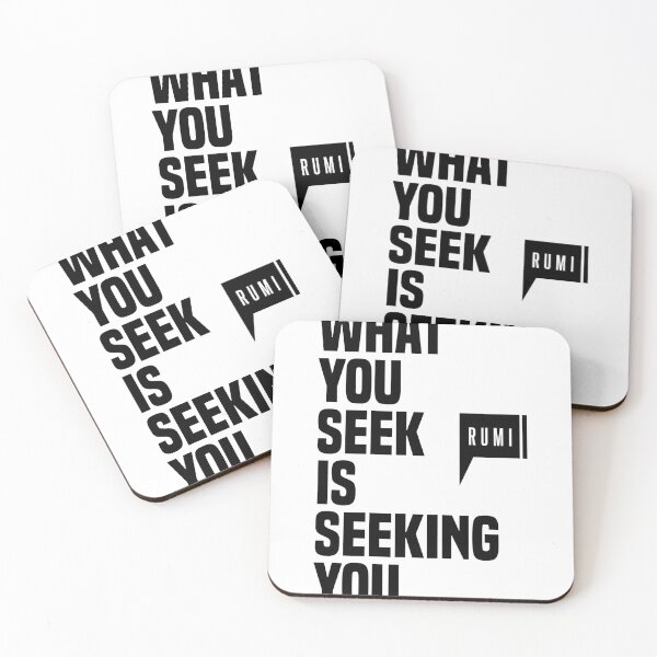 Item preview, What You Seek Is Seeking You - Rumi Quote - Literature - Typography Print 1 designed and sold by Studio Grafiikka.
