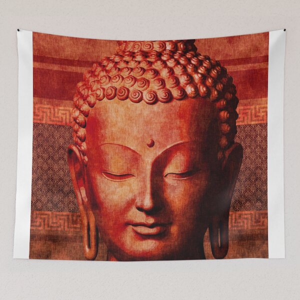 Item preview, Buddha - Crimson Stillness designed and sold by Studio Grafiikka.