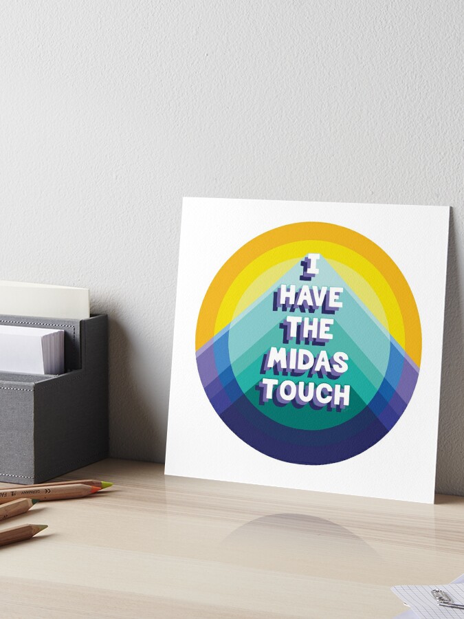 Wealth Affirmation, I have the Midas Touch Sticker for Sale by
