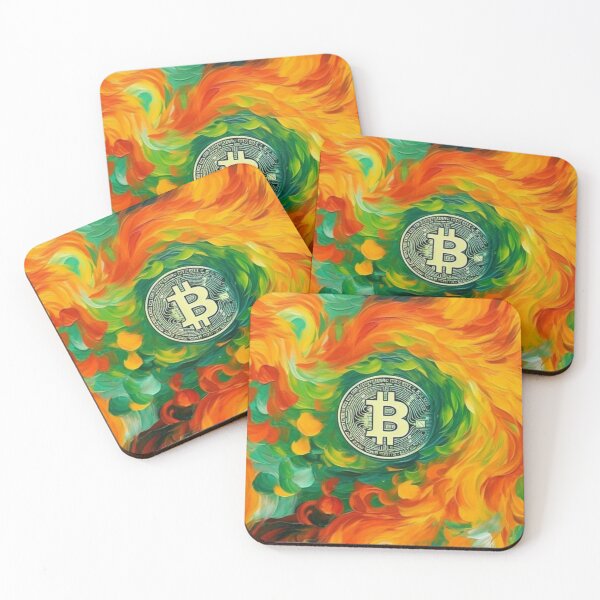 Item preview, Bitcoin Boom: A Colorful Explosion of Wealth designed and sold by Exponential TOM.