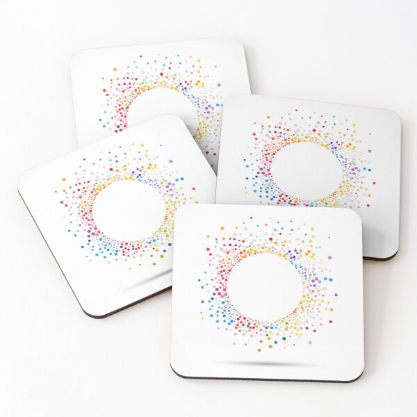 Item preview, Abstract colorful polka dot pattern designed and sold by MTShoppingLine.