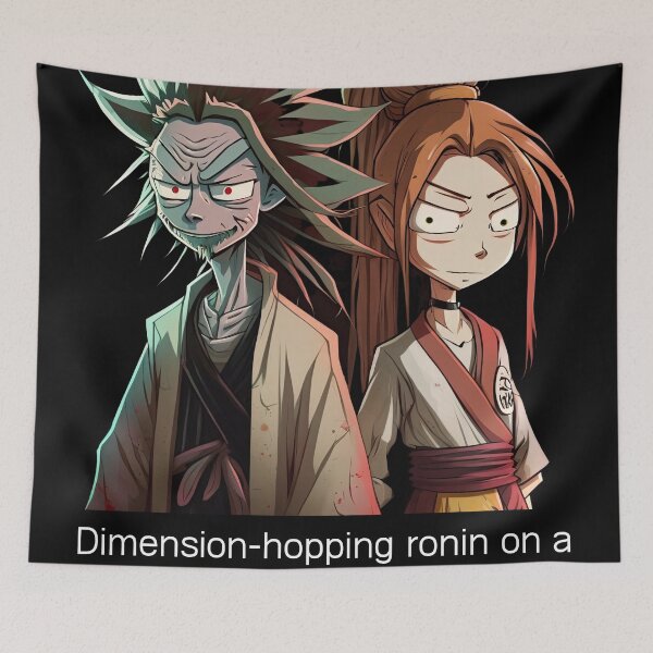 Item preview, Dimension-hopping Ronin designed and sold by ai-datamancer.