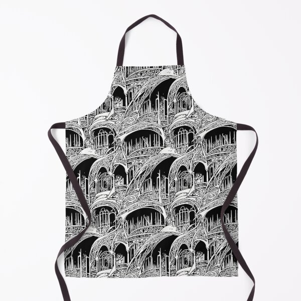 Item preview, Fantasy Art Nouveau Storybook Castle Pattern designed and sold by entwithanaxe.