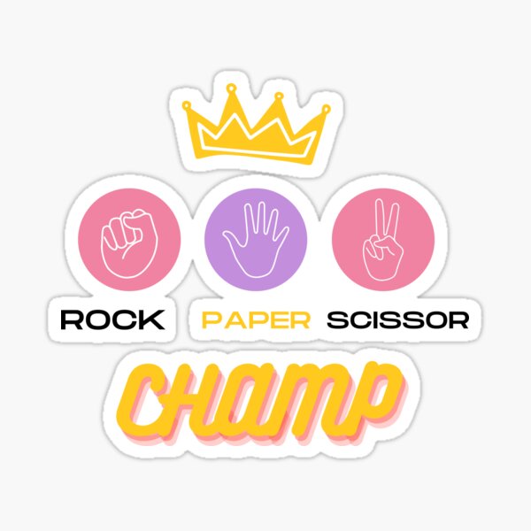 Classic Standoff • Funny Rock Paper Scissors Meme' Sticker