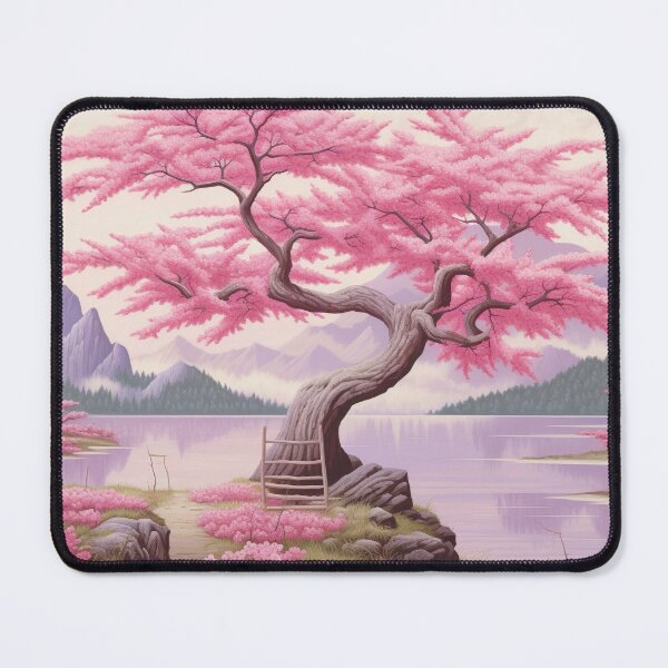 Artikelvorschau, Japanese Tree with Pink Leaves - Elegance and Floral Softness entworfen und verkauft von Neuronexia.