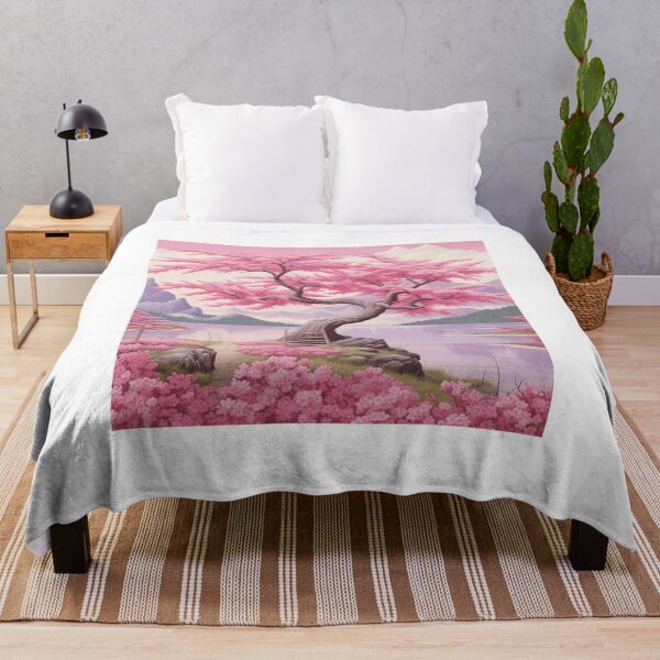 Artikelvorschau, Japanese Tree with Pink Leaves - Elegance and Floral Softness entworfen und verkauft von Neuronexia.