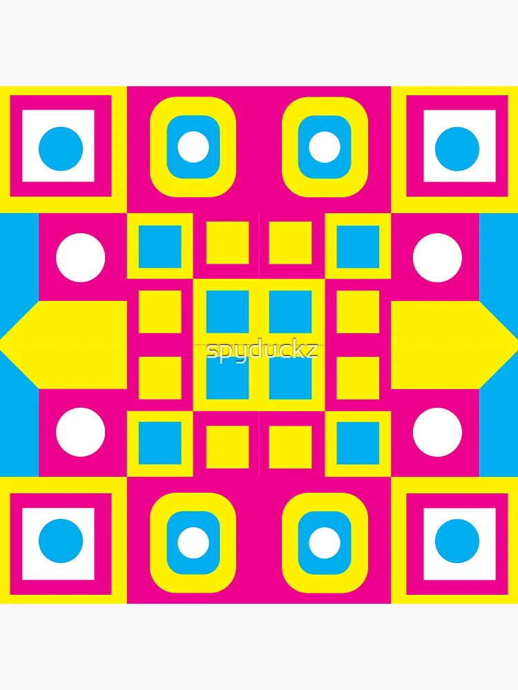 Thumbnail 4 of 4, Clock, Geometry Shapes Variation Pattern designed and sold by spyduckz.