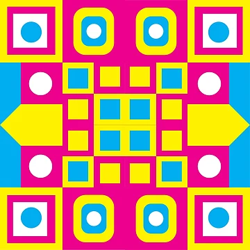 Artwork thumbnail, Geometry Shapes Variation Pattern by spyduckz