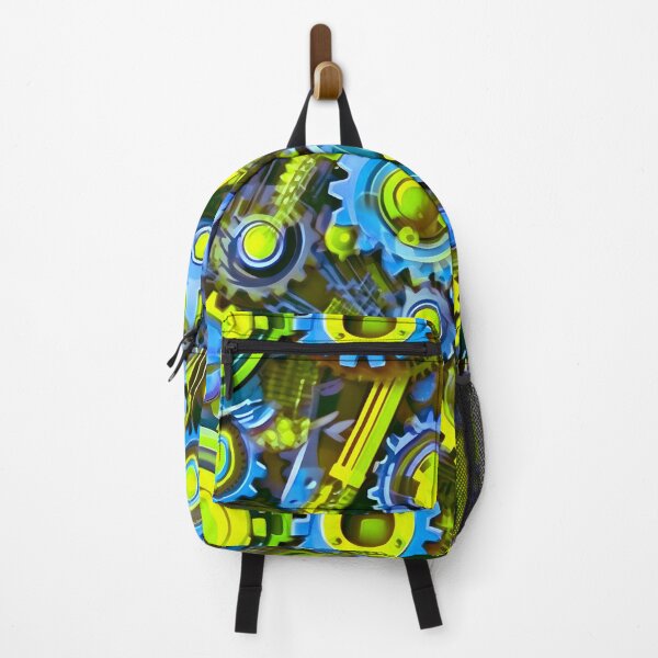 Item preview, Gears & Cogs Cyberpunk Green/Teal – Seamless designed and sold by GalacticLabs.